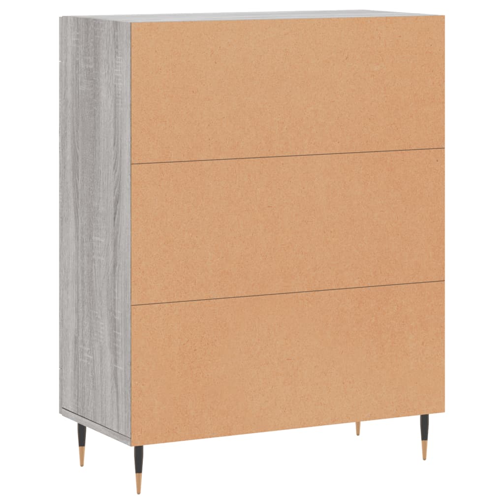 Sideboard Grey Sonoma 69,5x34x90 cm Engineered Wood