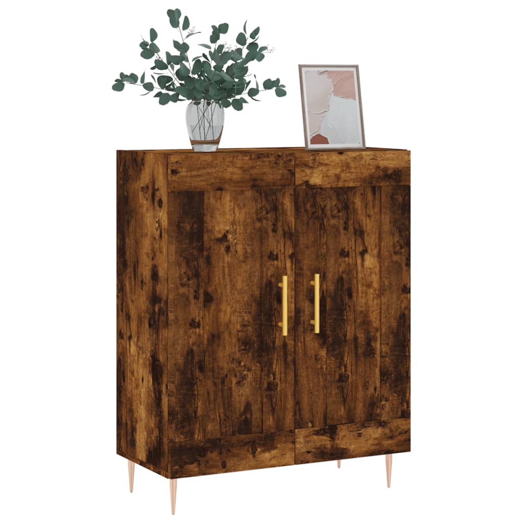 Sideboard Smoked Oak 69,5x34x90 cm Engineered Wood