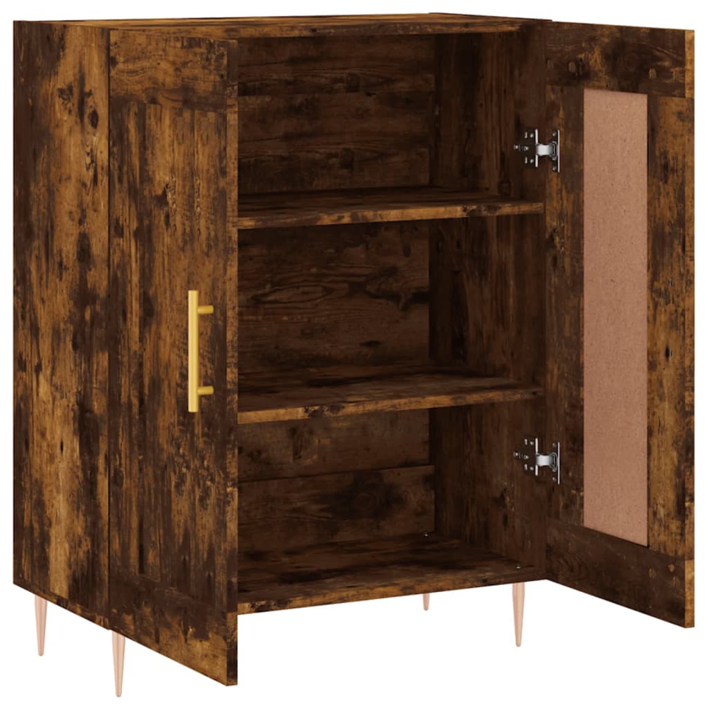 Sideboard Smoked Oak 69,5x34x90 cm Engineered Wood