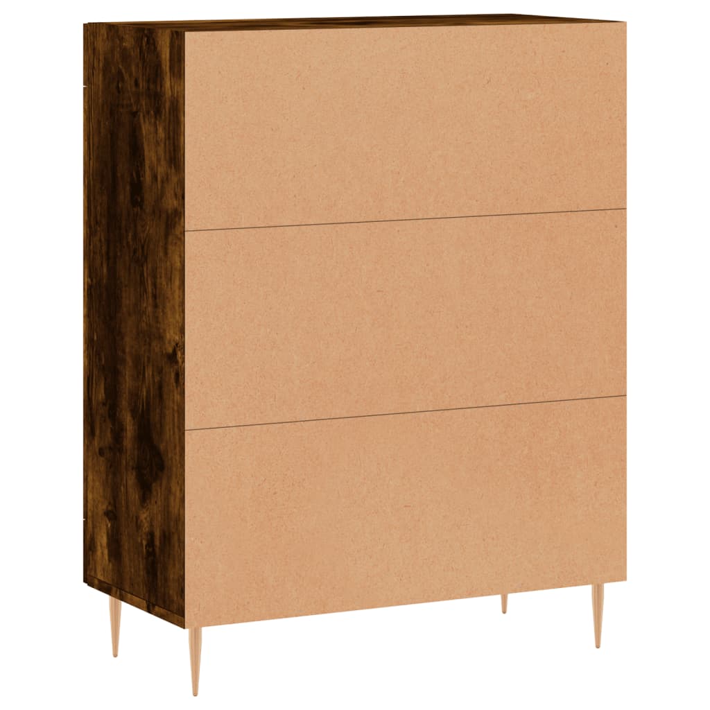 Sideboard Smoked Oak 69,5x34x90 cm Engineered Wood