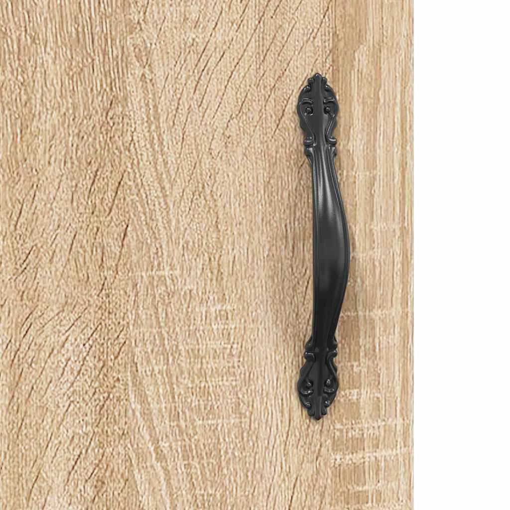 Sideboard Sonoma oak 69.5 x 34 x 90 cm Engineered Wood and Iron