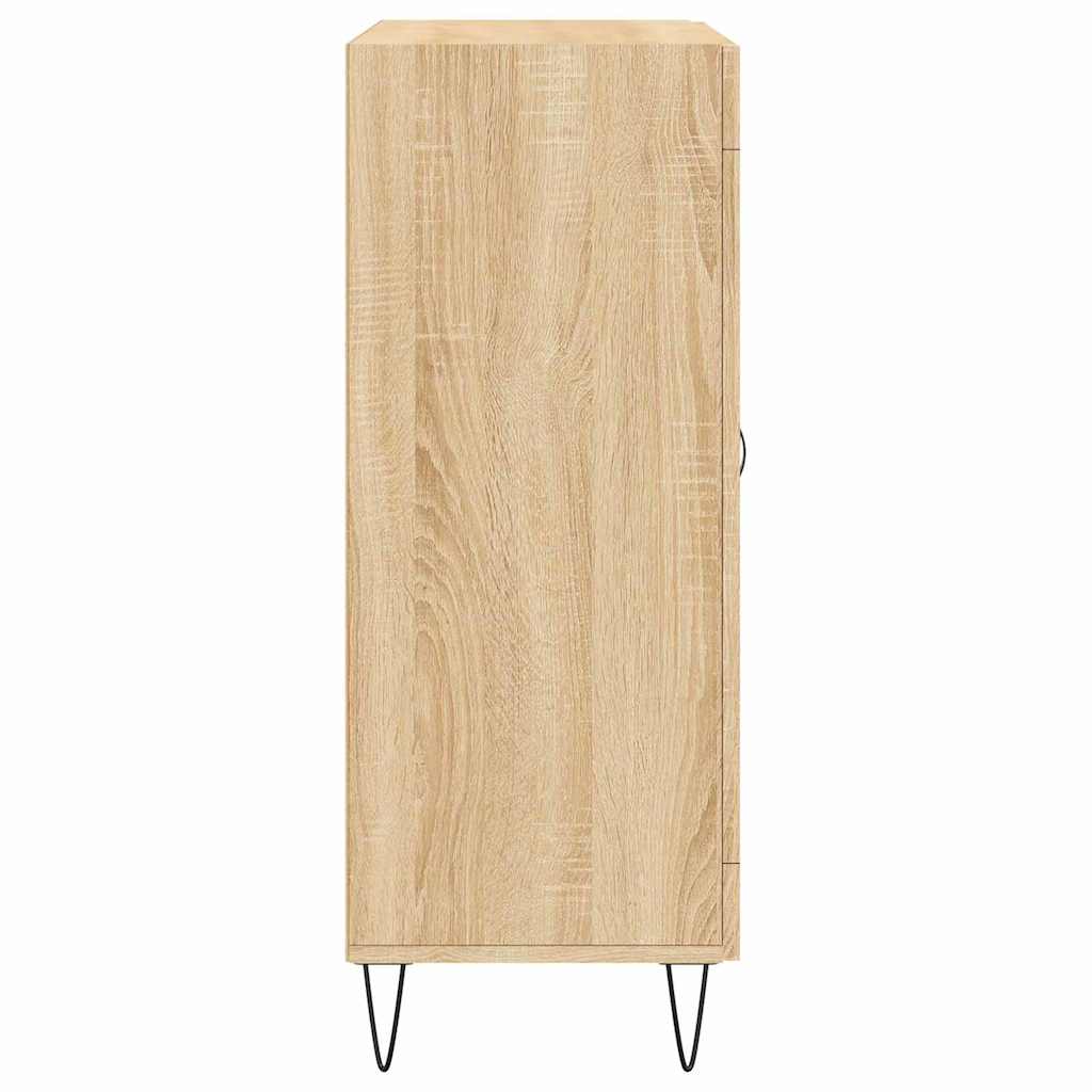 Sideboard Sonoma oak 69.5 x 34 x 90 cm Engineered Wood and Iron