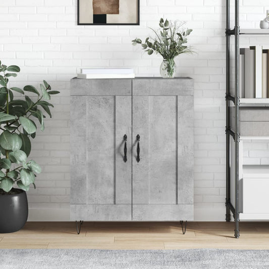 vidaXL Sideboard Concrete Grey 69.5x34x90 cm Engineered Wood