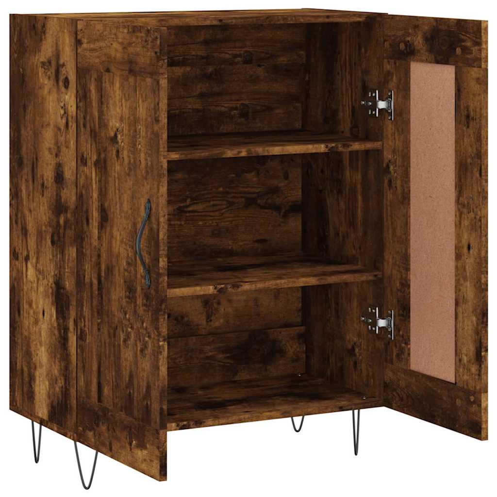 Sideboard Smoked oak 69.5 x 34 x 90 cm Engineered wood