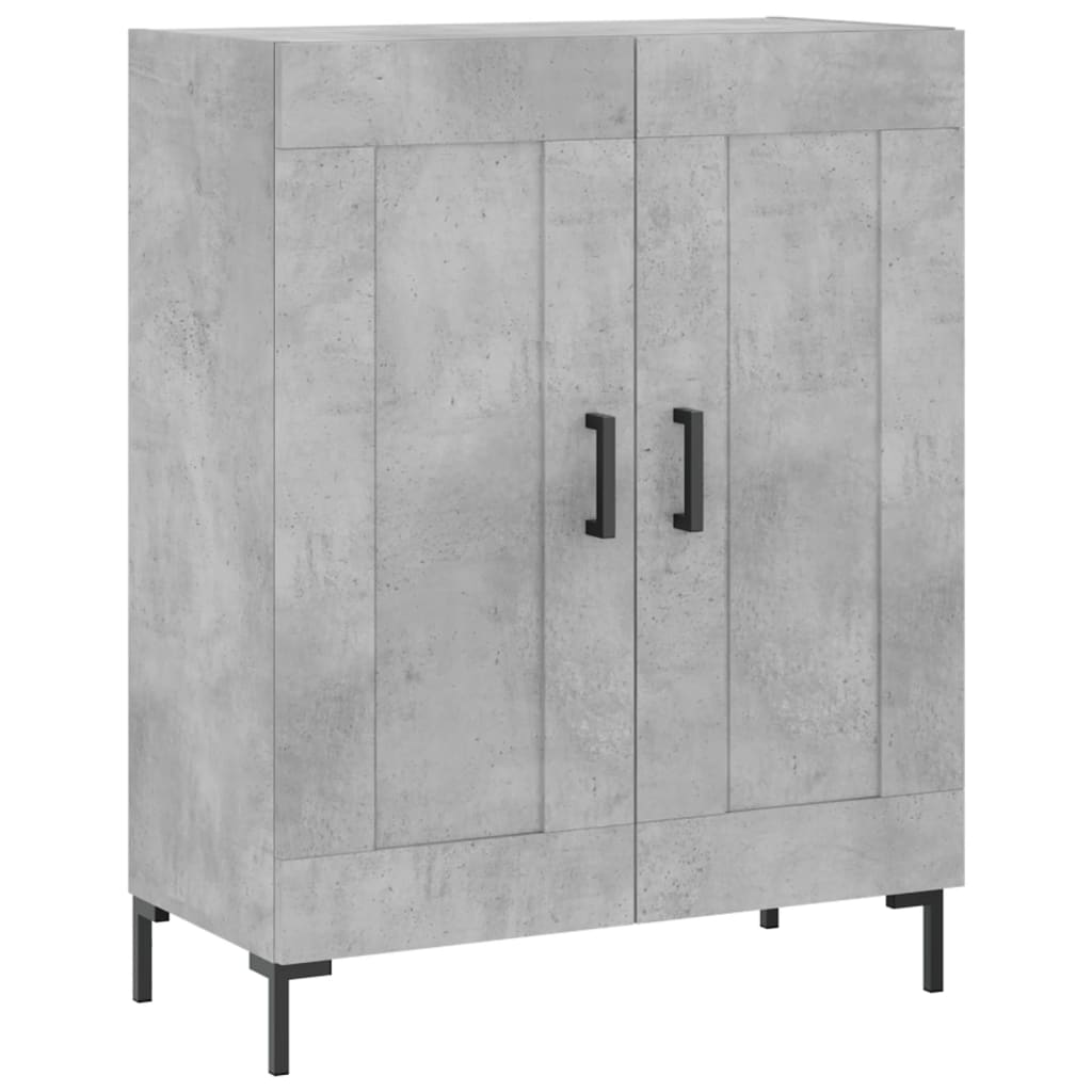 vidaXL Sideboard Concrete Grey 69.5x34x90 cm Engineered Wood