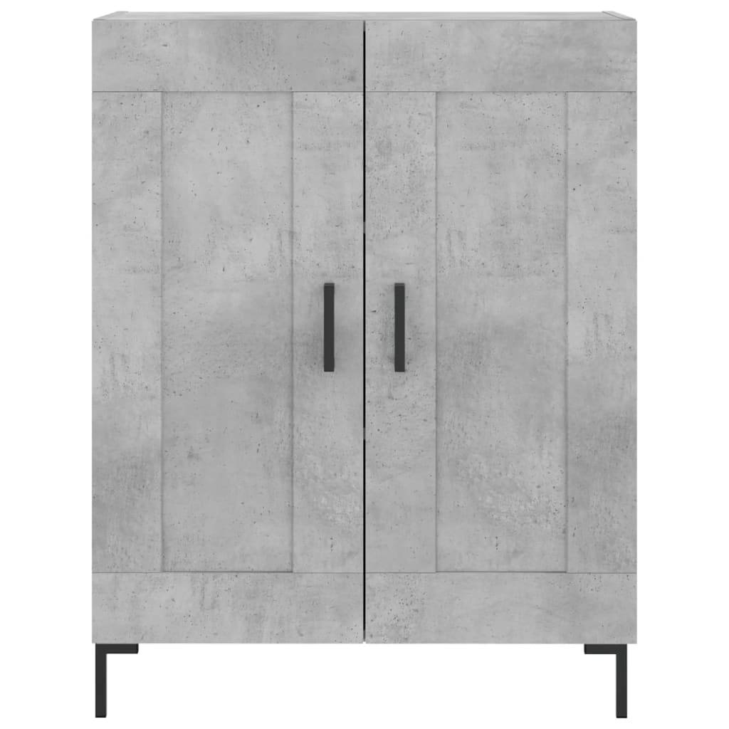 vidaXL Sideboard Concrete Grey 69.5x34x90 cm Engineered Wood