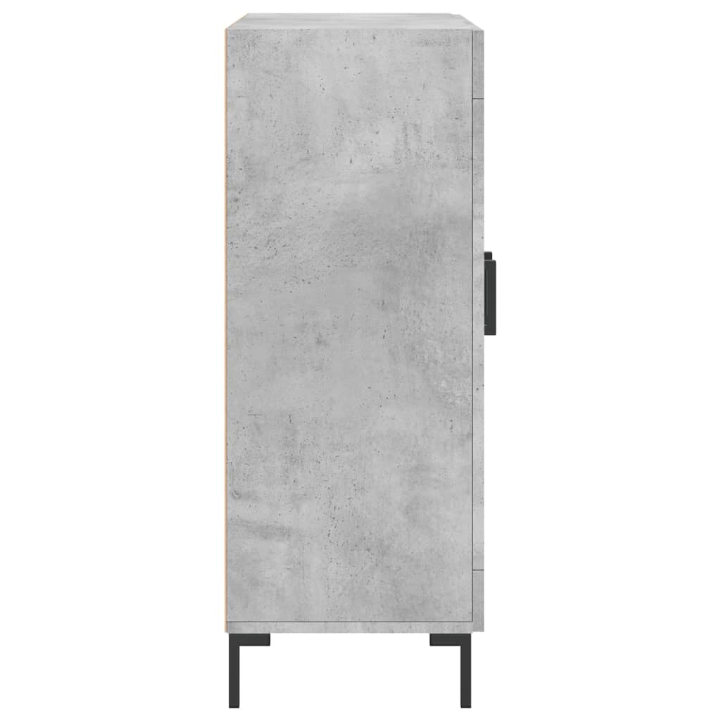 vidaXL Sideboard Concrete Grey 69.5x34x90 cm Engineered Wood