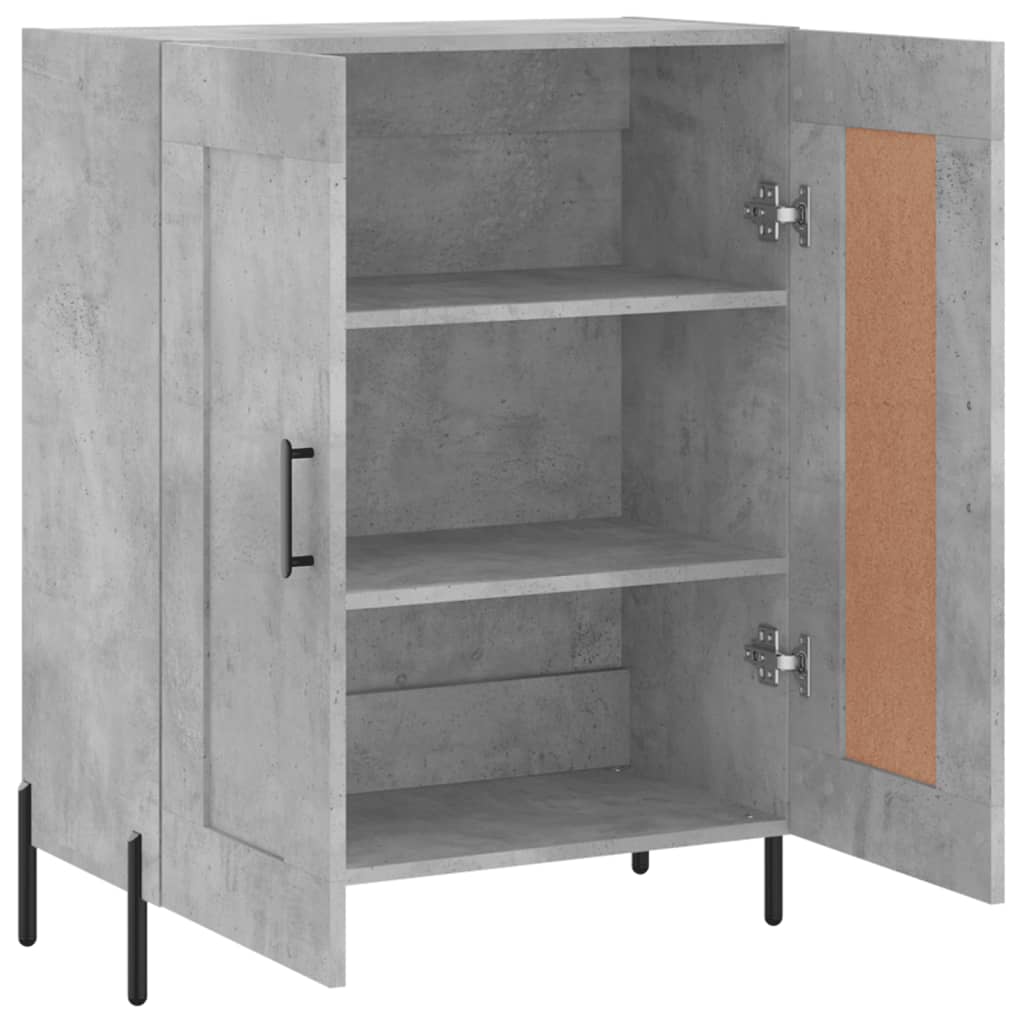 Sideboard Concrete Grey 69.5x34x90 cm Engineered Wood