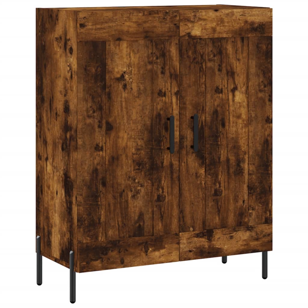 Sideboard Smoked Oak 69.5x34x90 cm Engineered Wood