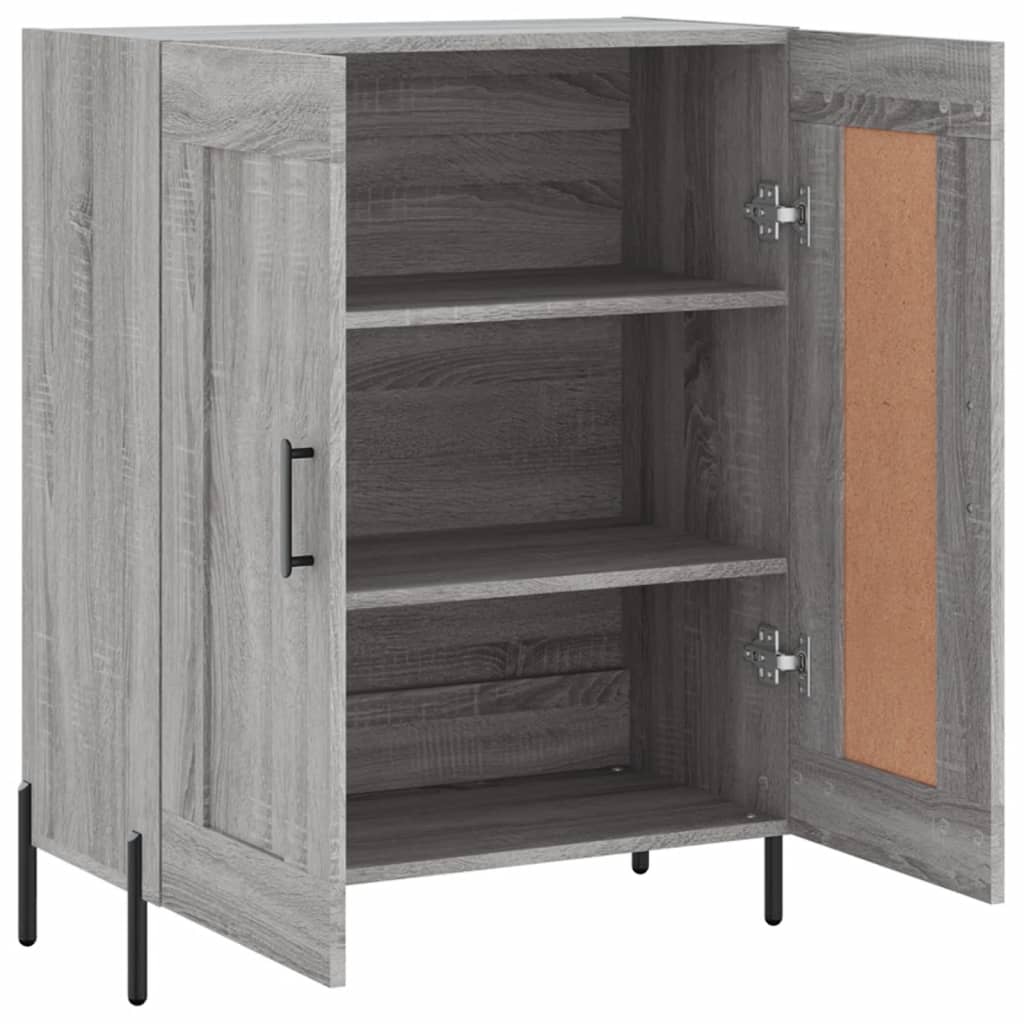 Sideboard Grey Sonoma 69.5x34x90 cm Engineered Wood