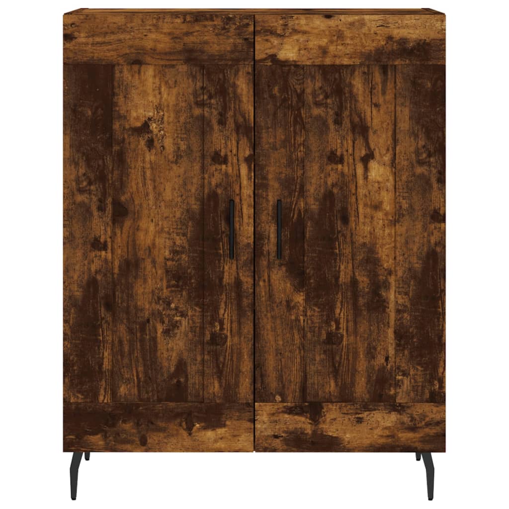 Sideboard Smoked Oak 69.5x34x90 cm Engineered Wood