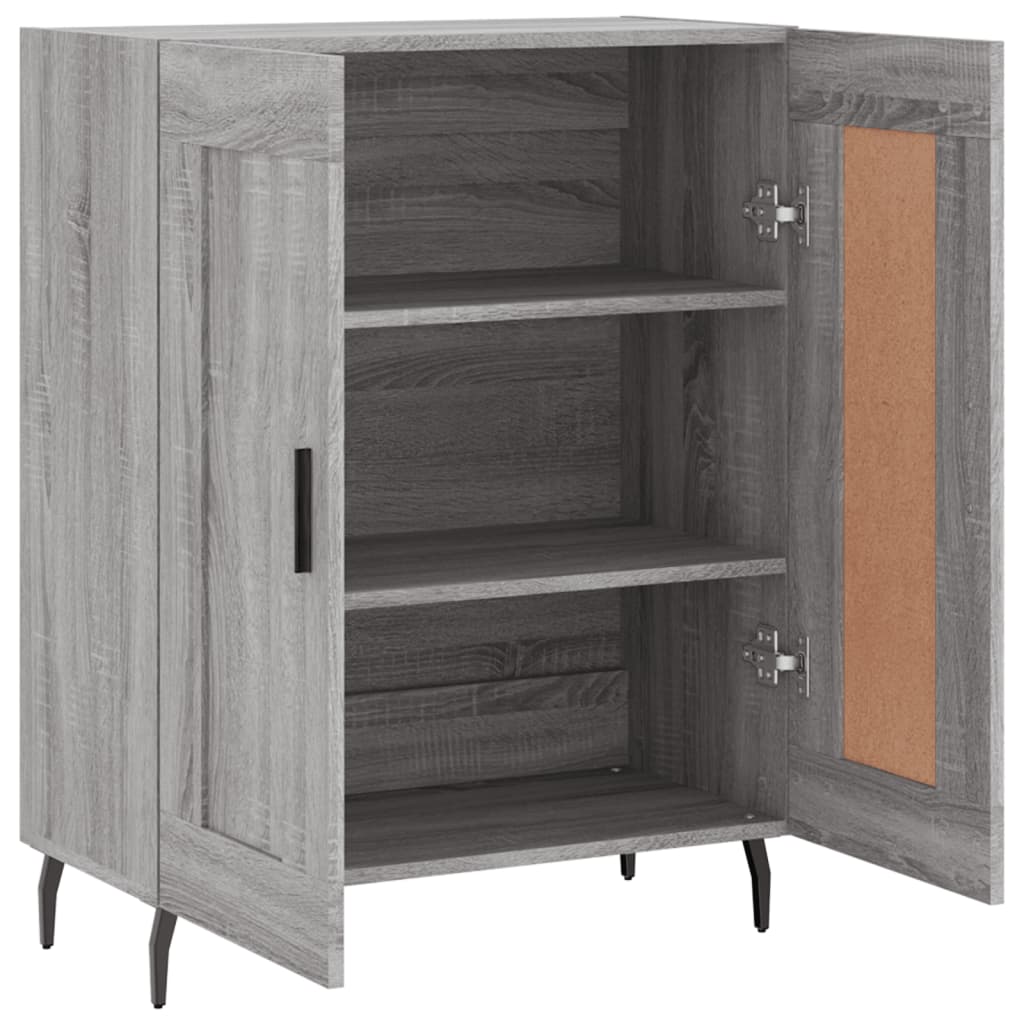 Sideboard Grey Sonoma 69.5x34x90 cm Engineered Wood