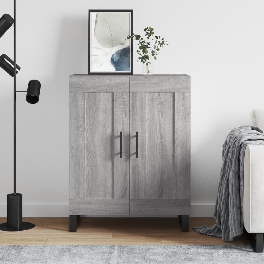 Sideboard Grey Sonoma 69.5x34x90 cm Engineered Wood
