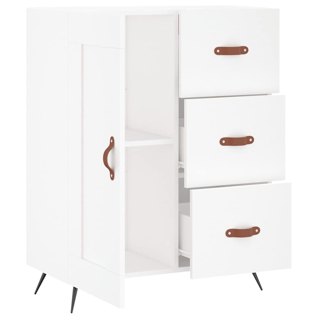 Sideboard White 69.5x34x90 cm Engineered Wood