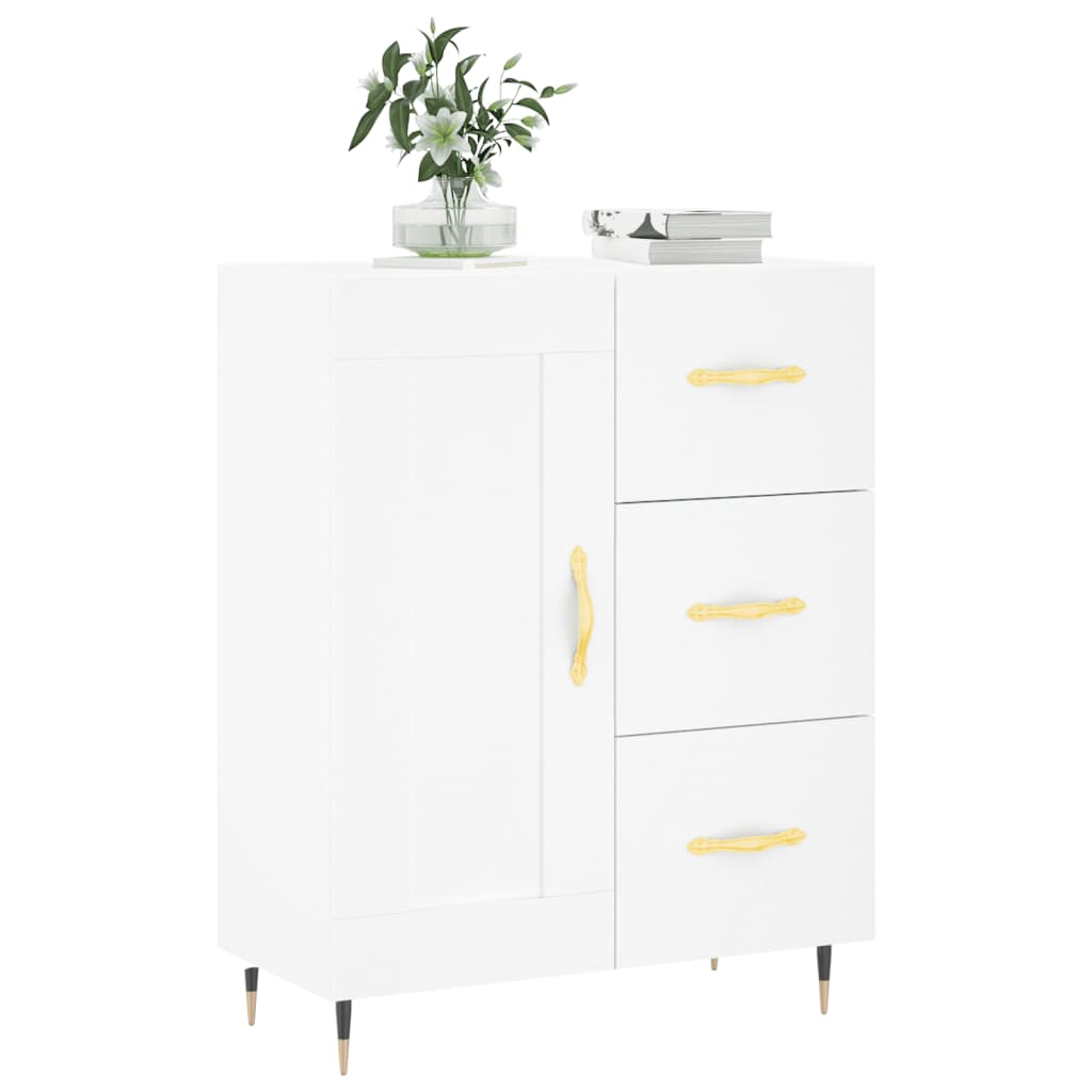 Sideboard White 69.5x34x90 cm Engineered Wood
