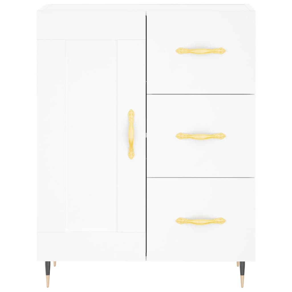 Sideboard White 69.5x34x90 cm Engineered Wood