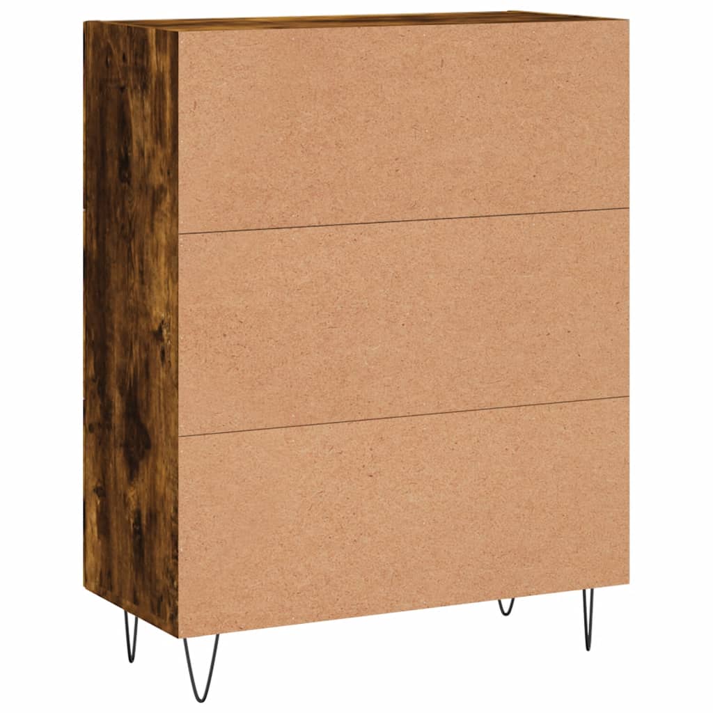 Sideboard Smoked Oak 69,5x34x90 cm Engineered Wood