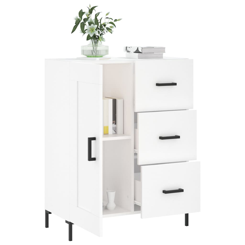 Sideboard White 69,5x34x90 cm Engineered Wood