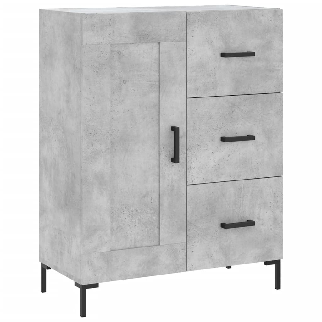 Sideboard Concrete Grey 69,5x34x90 cm Engineered Wood