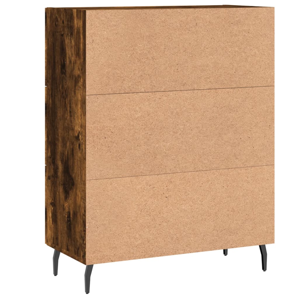 Sideboard Smoked Oak 69,5x34x90 cm Engineered Wood