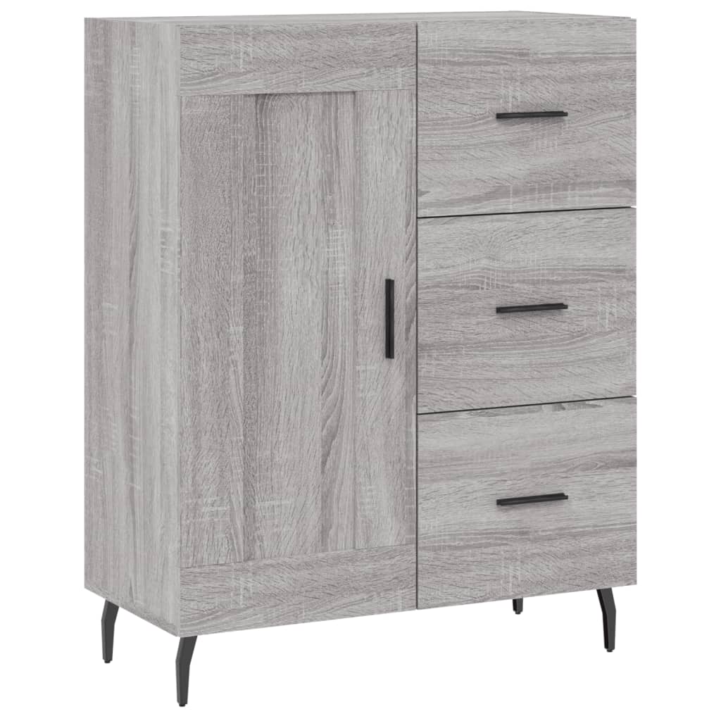 Sideboard Grey Sonoma 69,5x34x90 cm Engineered Wood