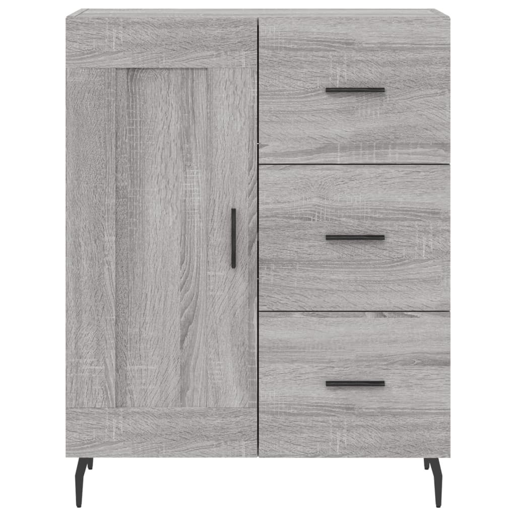 Sideboard Grey Sonoma 69,5x34x90 cm Engineered Wood