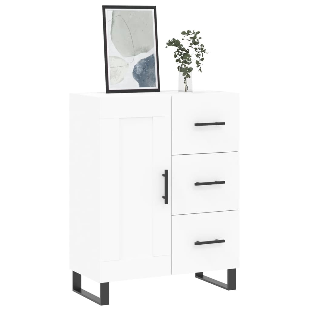 Sideboard White 69,5x34x90 cm Engineered Wood