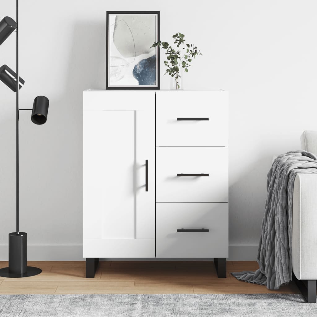 Sideboard White 69,5x34x90 cm Engineered Wood