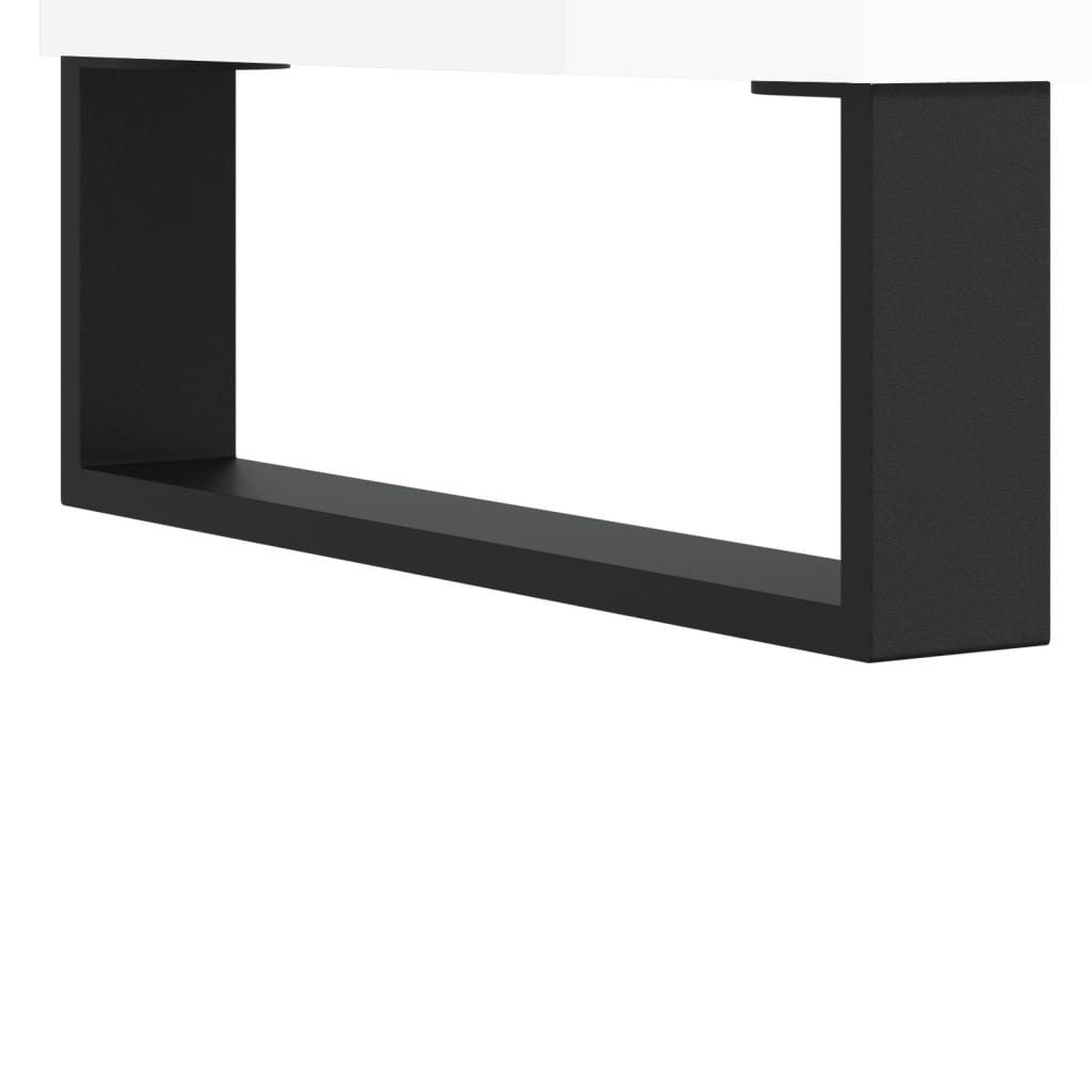 Sideboard High Gloss White 69,5x34x90 cm Engineered Wood