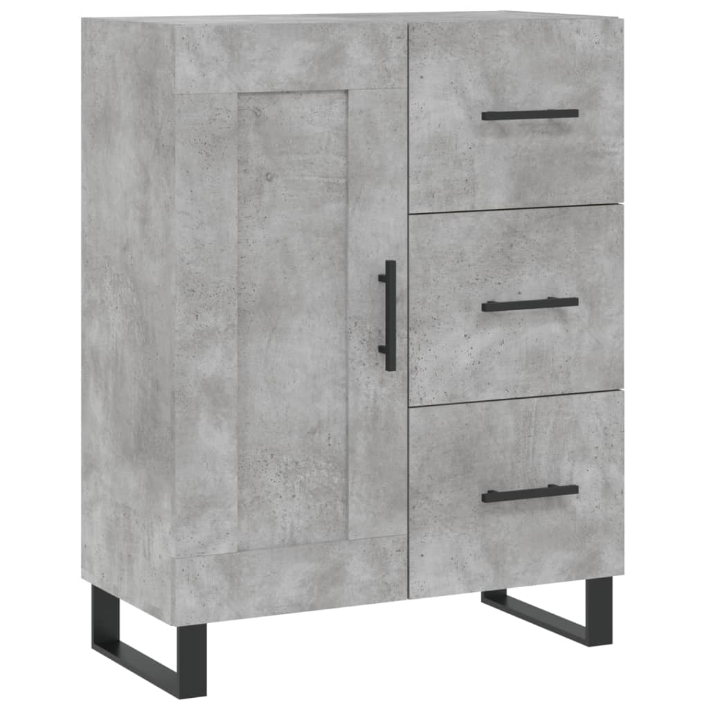 Sideboard Concrete Grey 69,5x34x90 cm Engineered Wood