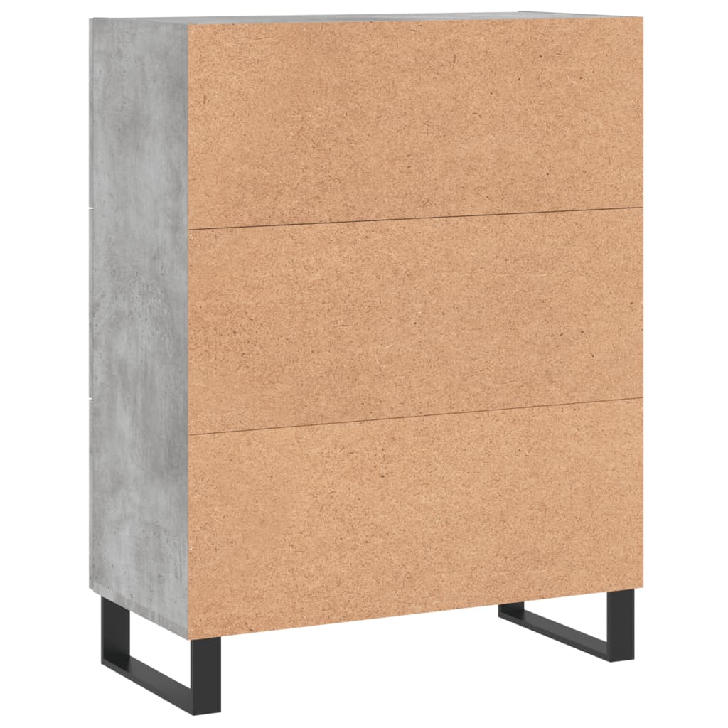 Sideboard Concrete Grey 69,5x34x90 cm Engineered Wood