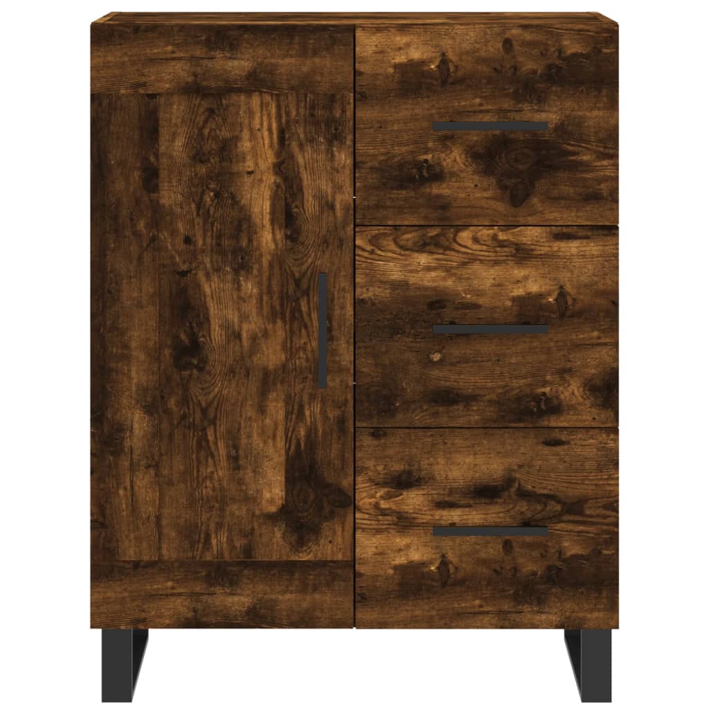 Sideboard Smoked Oak 69,5x34x90 cm Engineered Wood