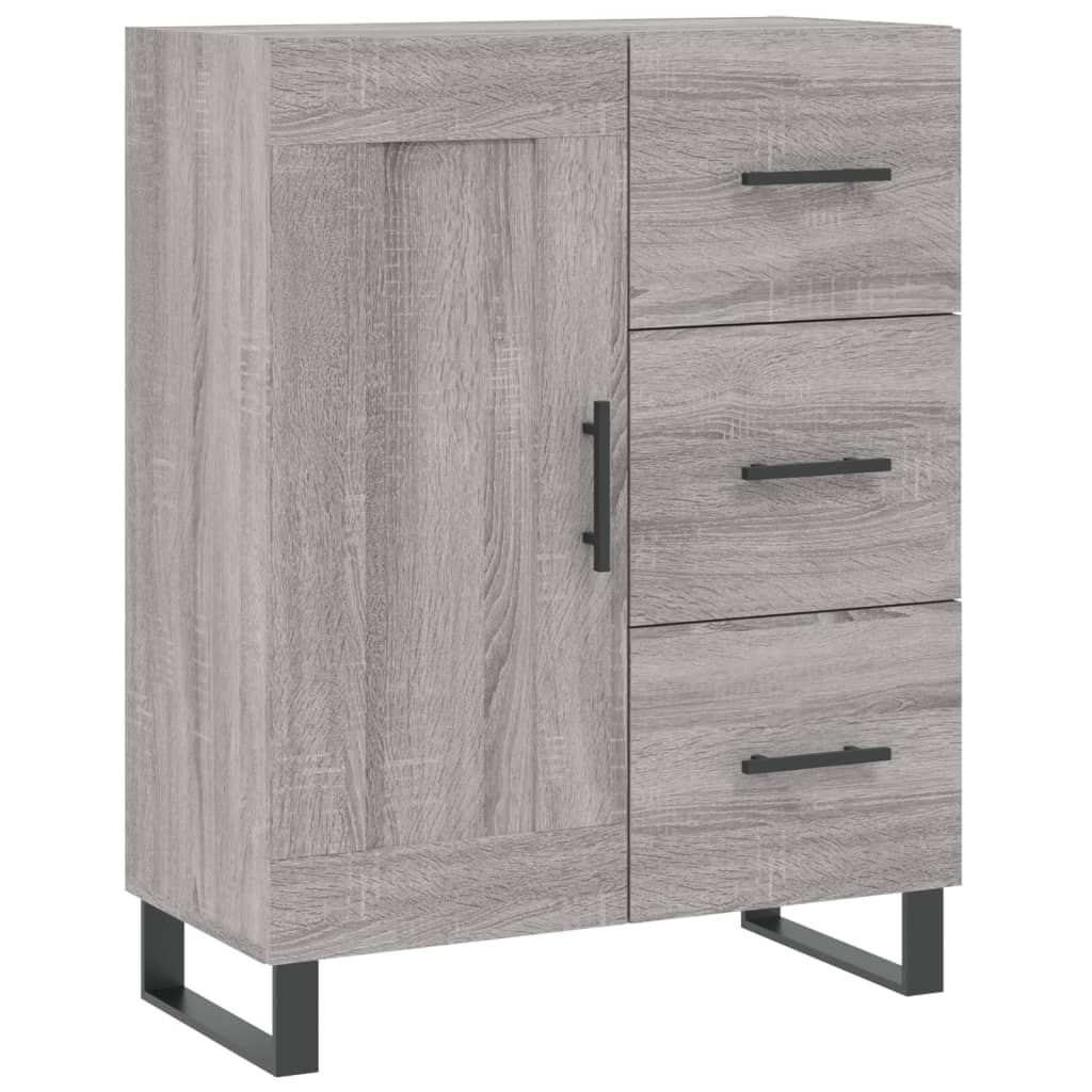 Sideboard Grey Sonoma 69,5x34x90 cm Engineered Wood