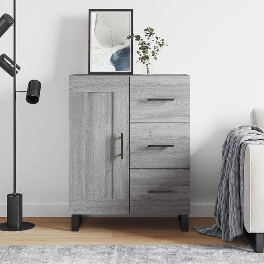 Sideboard Grey Sonoma 69,5x34x90 cm Engineered Wood