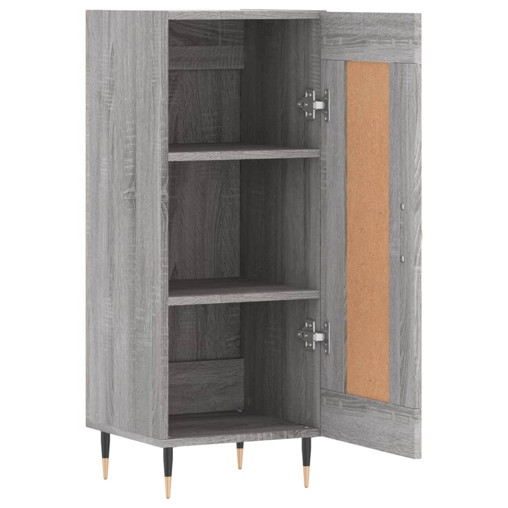 Sideboard Grey Sonoma 34.5x34x90 cm Engineered Wood
