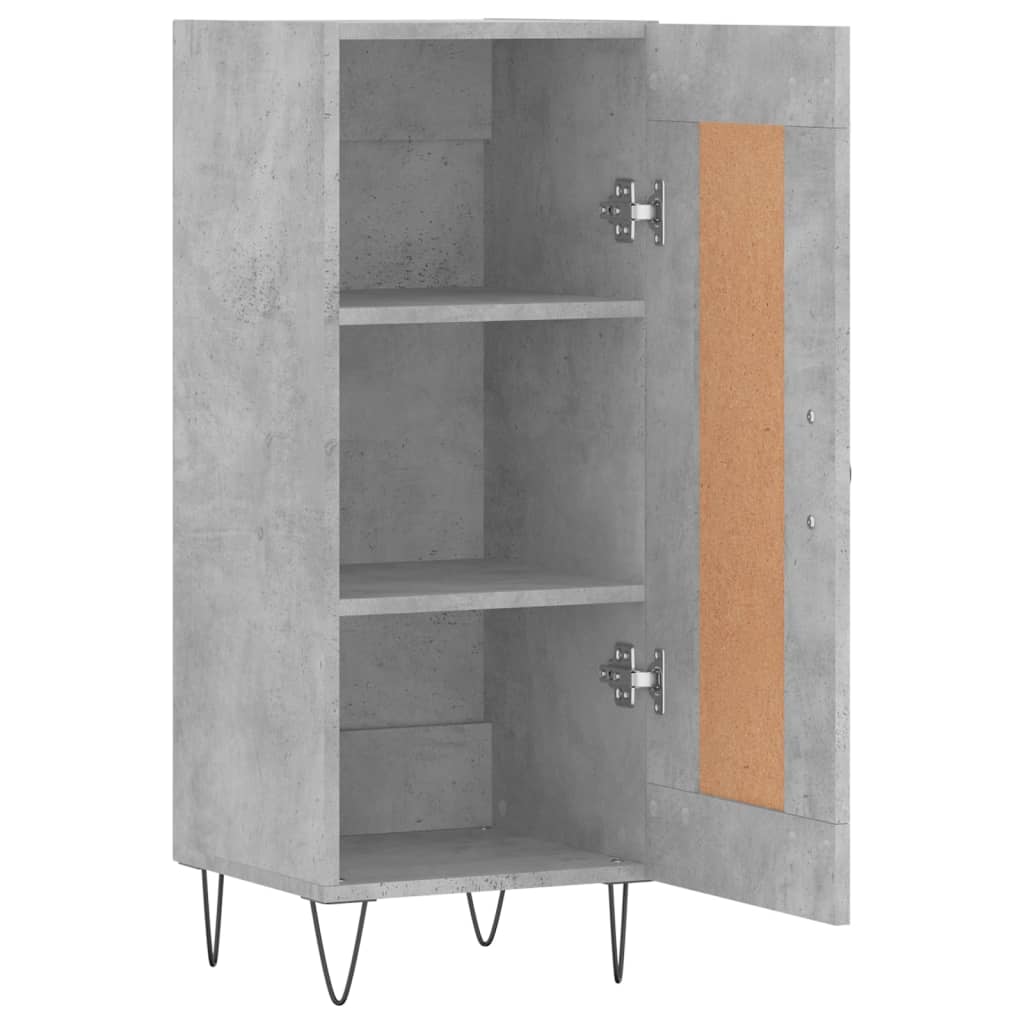 Sideboard Concrete Grey 34.5x34x90 cm Engineered Wood