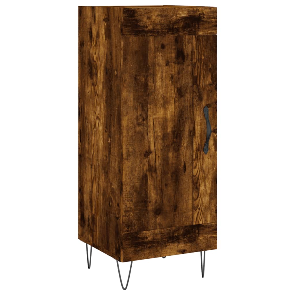 Sideboard Smoked Oak 34.5x34x90 cm Engineered Wood