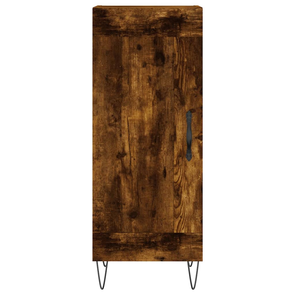 Sideboard Smoked Oak 34.5x34x90 cm Engineered Wood