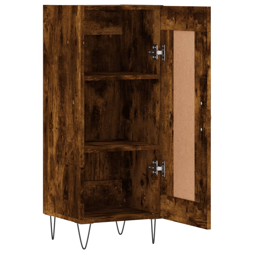 Sideboard Smoked Oak 34.5x34x90 cm Engineered Wood
