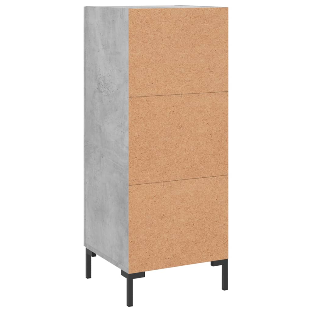 Sideboard Concrete Grey 34.5x34x90 cm Engineered Wood