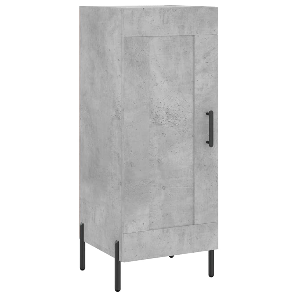 Sideboard Concrete Grey 34.5x34x90 cm Engineered Wood