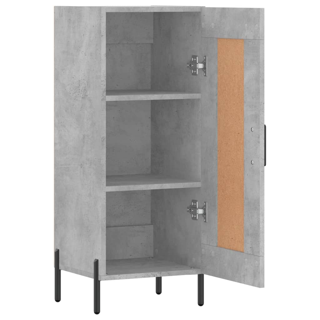 Sideboard Concrete Grey 34.5x34x90 cm Engineered Wood