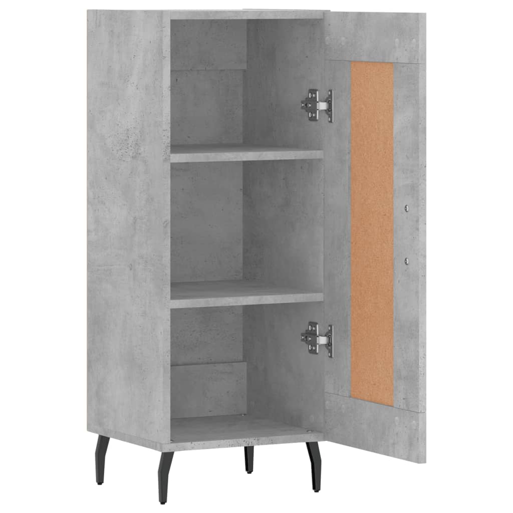 Sideboard Concrete Grey 34.5x34x90 cm Engineered Wood