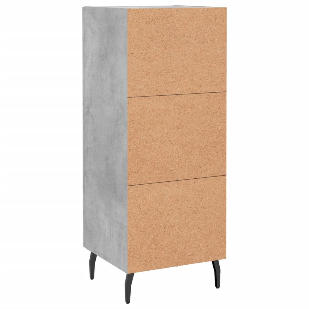 Sideboard Concrete Grey 34.5x34x90 cm Engineered Wood
