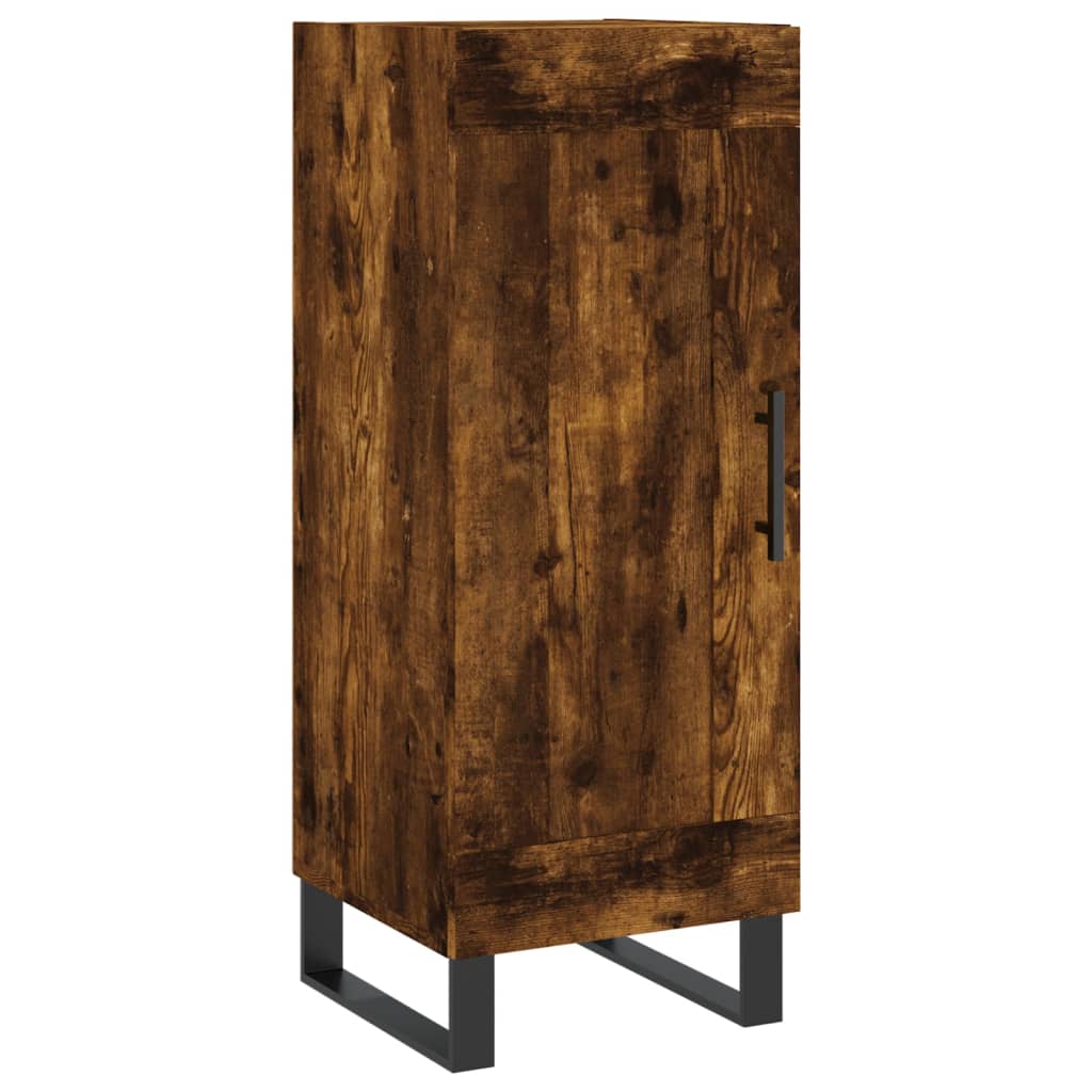 Sideboard Smoked Oak 34.5x34x90 cm Engineered Wood