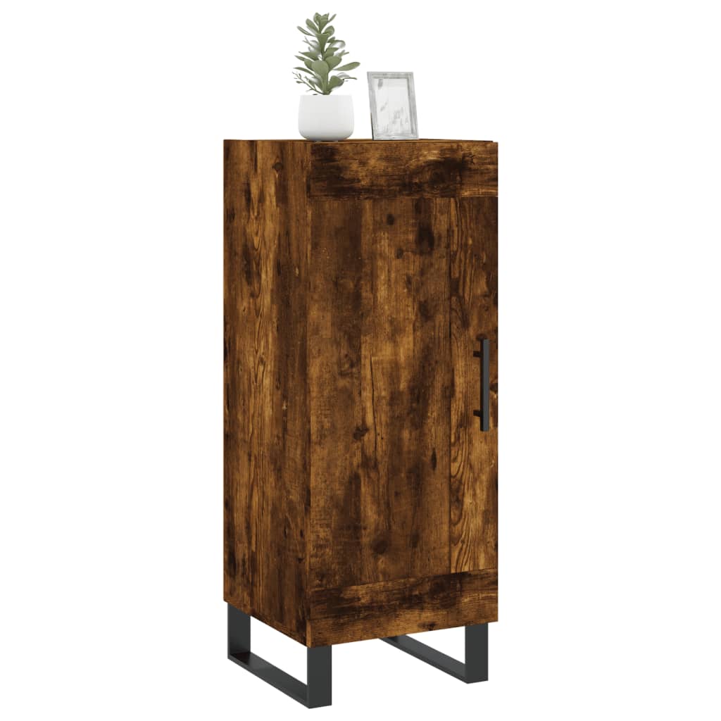 Sideboard Smoked Oak 34.5x34x90 cm Engineered Wood