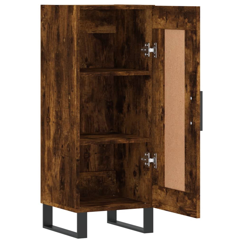 Sideboard Smoked Oak 34.5x34x90 cm Engineered Wood