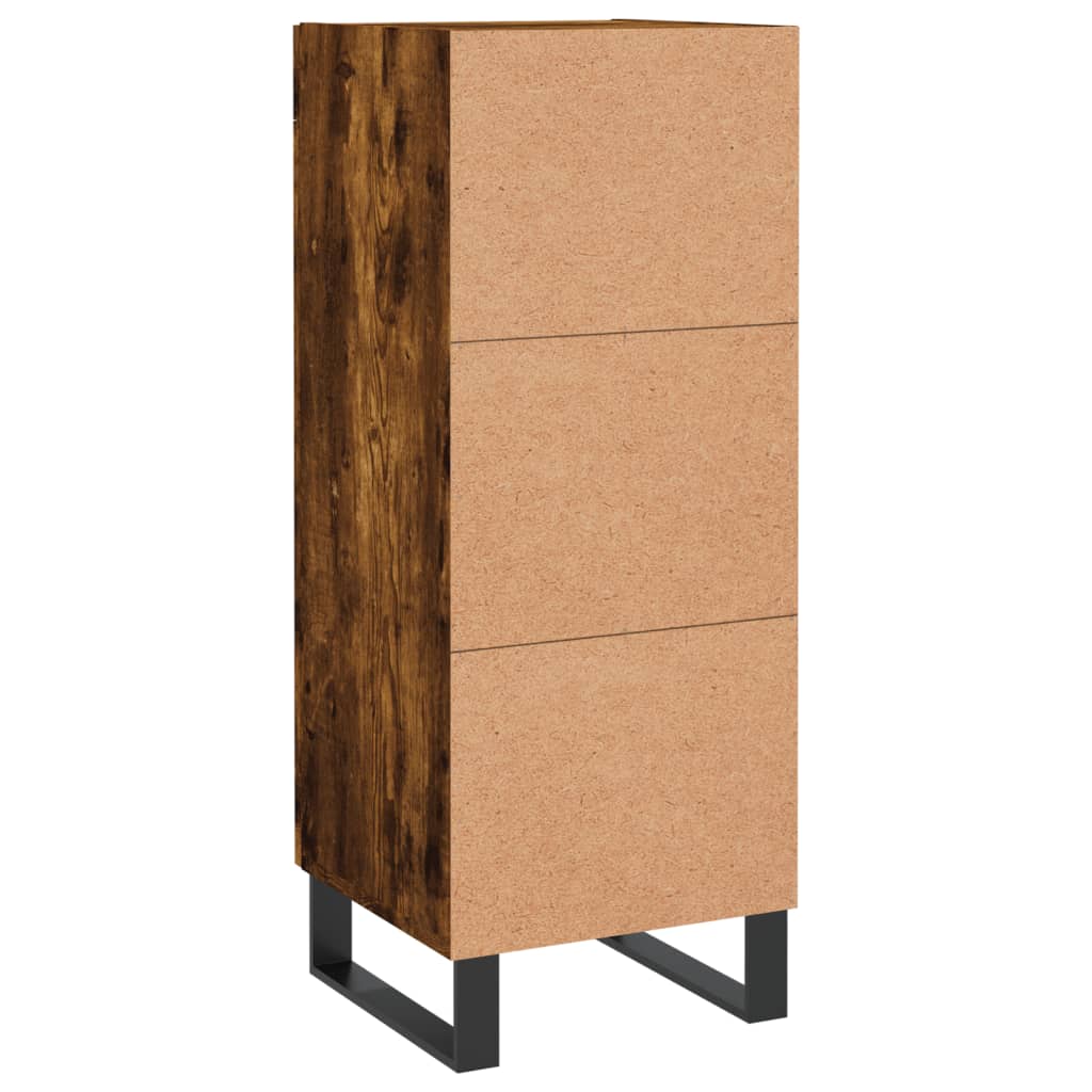 Sideboard Smoked Oak 34.5x34x90 cm Engineered Wood
