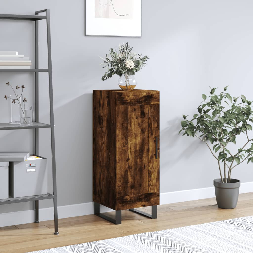 Sideboard Smoked Oak 34.5x34x90 cm Engineered Wood