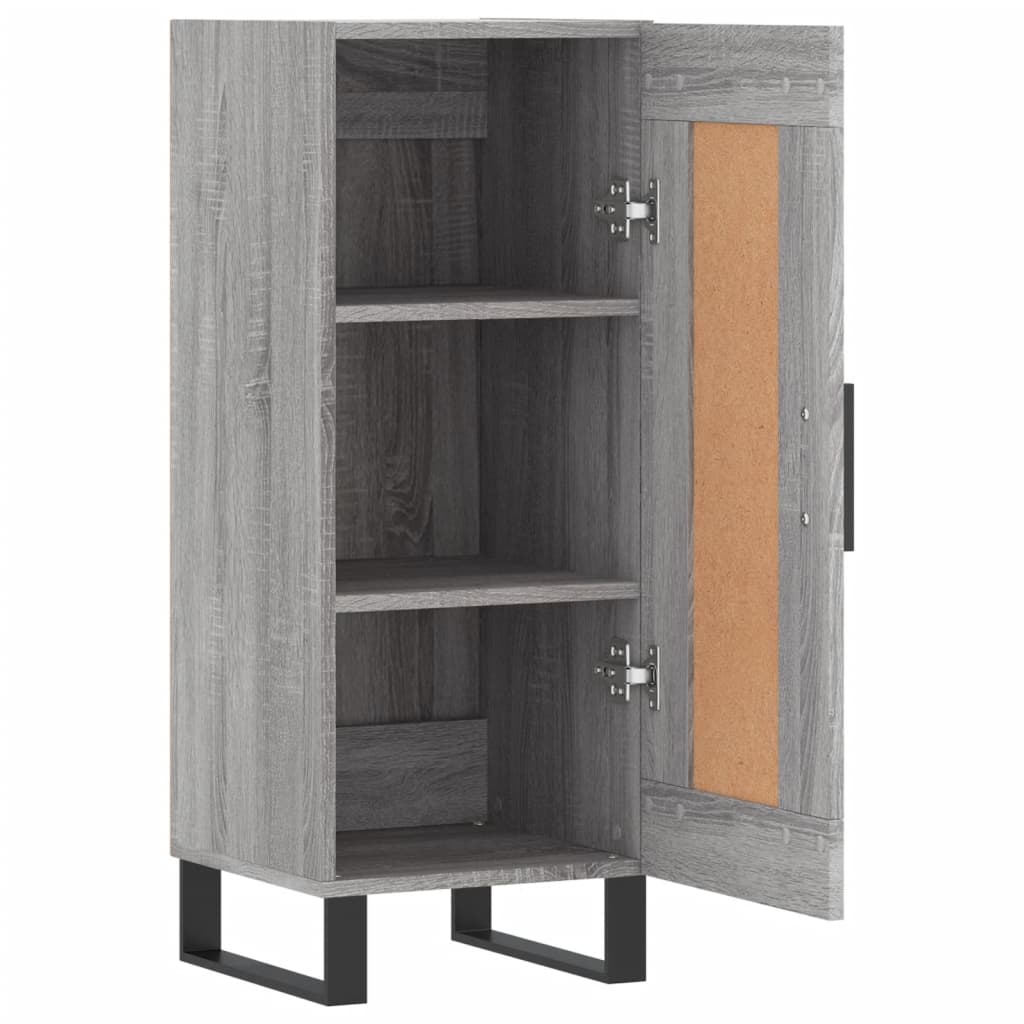 Sideboard Grey Sonoma 34.5x34x90 cm Engineered Wood